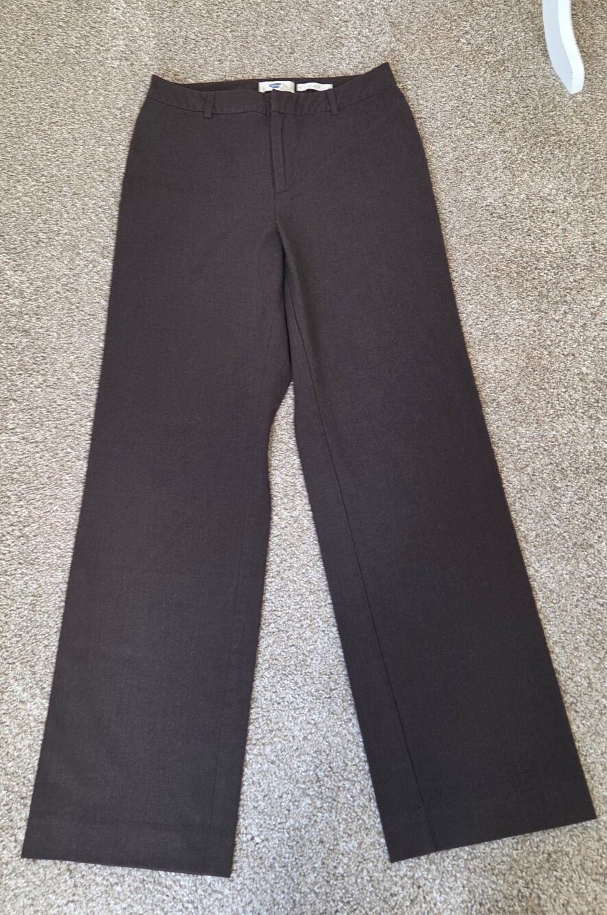 Old Navy Brown Stretch Wide Leg Dress Pants Women's 4